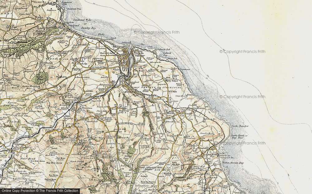 Old Map of Historic Map covering Broomfields in 1903-1904