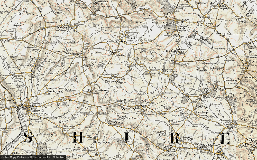 Old Map of Stainsby, 1902-1903 in 1902-1903