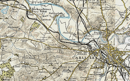 Old map of Stainton in 1901-1904