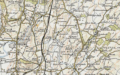 Old map of Stainton in 1903-1904
