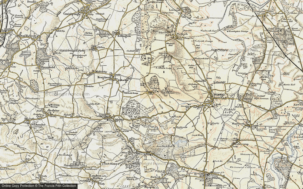 Old Map of Stainton, 1903 in 1903