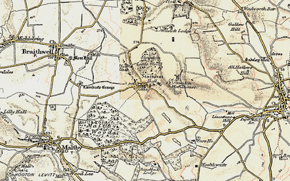 Old map of Stainton in 1903