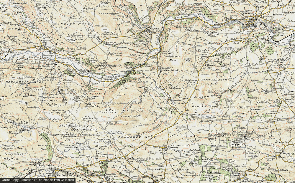 Old Map of Stainton, 1904 in 1904