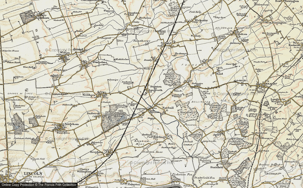 Old Map of Stainton by Langworth, 1902-1903 in 1902-1903