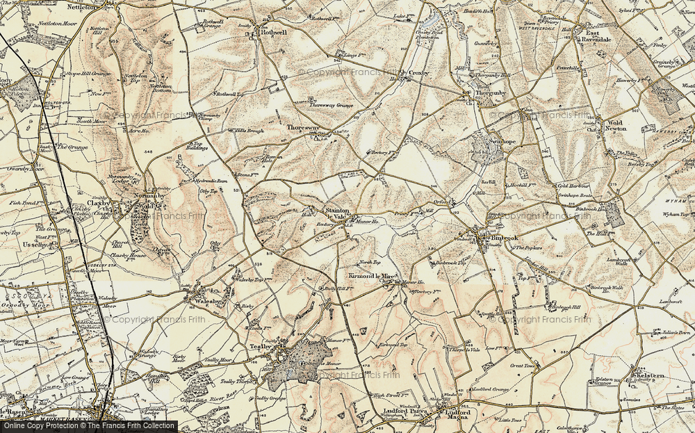 Old Map of Stainton le Vale, 1903-1908 in 1903-1908