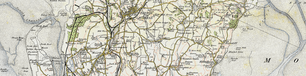 Old map of Stainton with Adgarley in 1903-1904