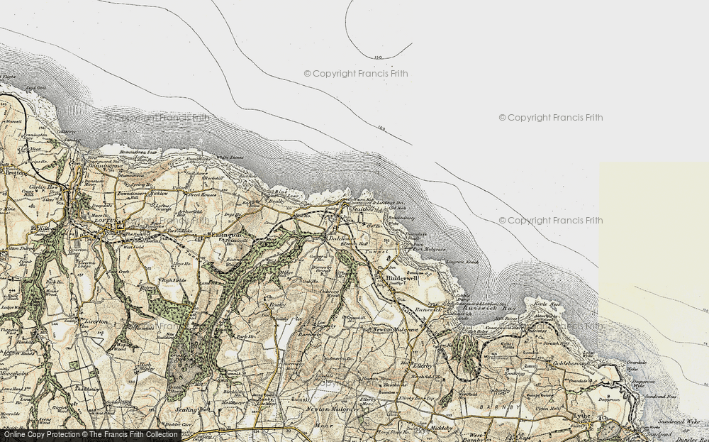 Old Map of Staithes, 1903-1904 in 1903-1904