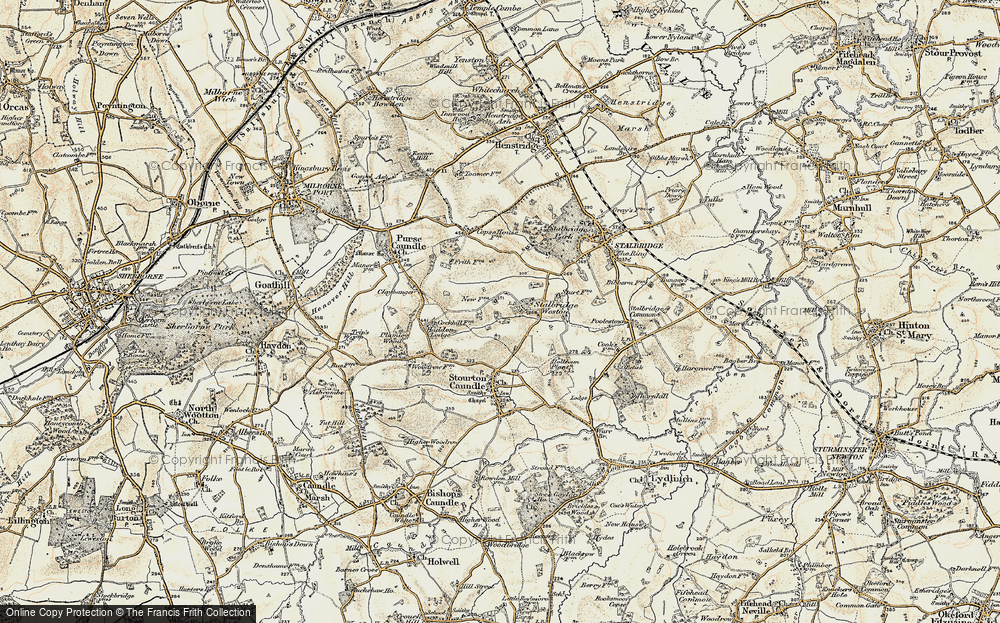 Old Map of Stalbridge Weston, 1897-1909 in 1897-1909