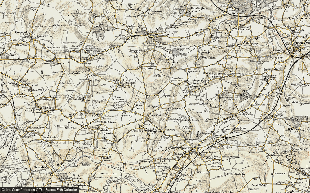 Old Map of Stalland Common, 1901-1902 in 1901-1902