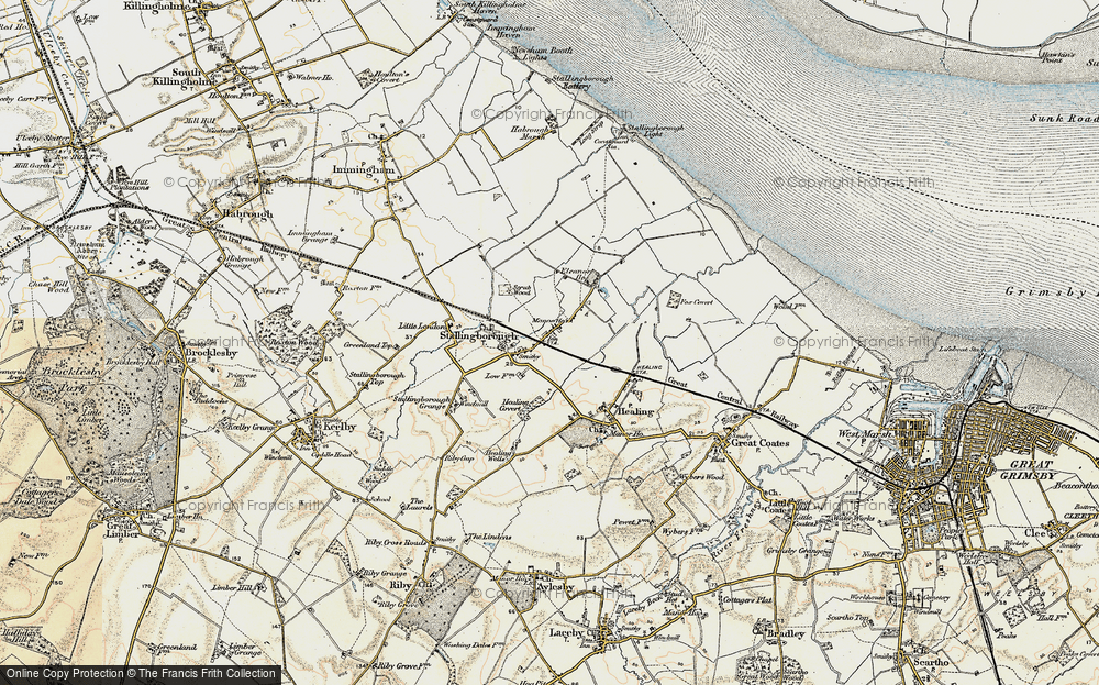 Old Map of Stallingborough, 1903-1908 in 1903-1908