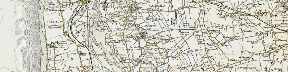 Old map of Stalmine in 1903-1904