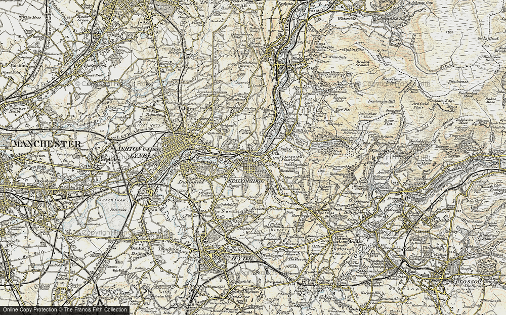 Old Map of Stalybridge, 1903 in 1903