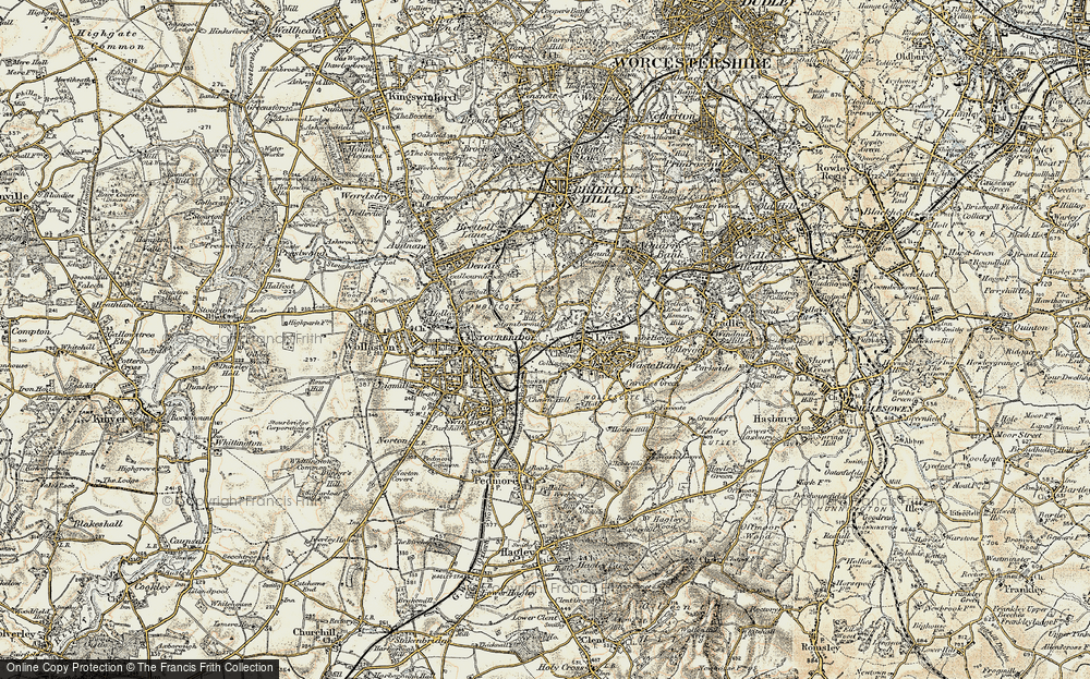 Old Map of Stambermill, 1901-1902 in 1901-1902
