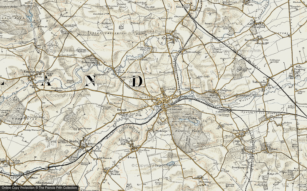 Old Map of Stamford, 1901-1903 in 1901-1903