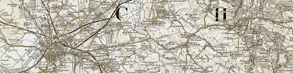 Old map of Limes, The in 1902-1903