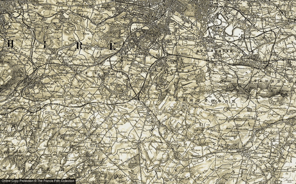 Old Map of Stamperland, 1904-1905 in 1904-1905