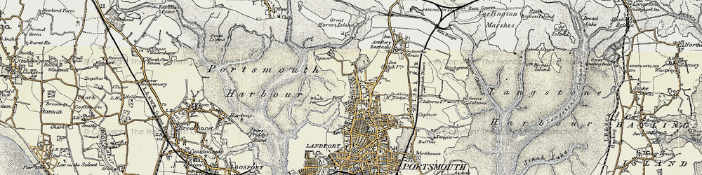 Old map of Stamshaw in 1897-1899
