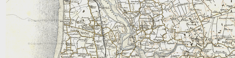 Old map of Stanah in 1903-1904