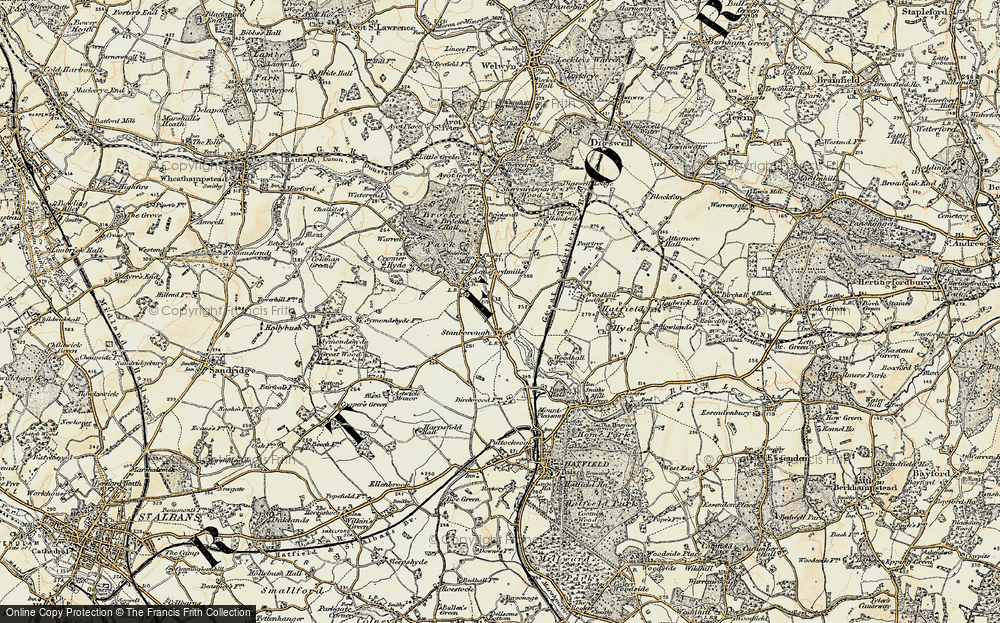 Old Map of Stanborough, 1898 in 1898