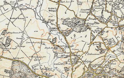 Old map of Stanbridge in 1897-1909