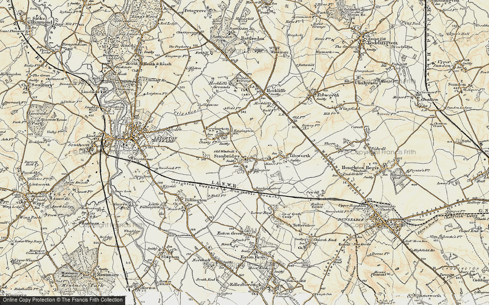Old Map of Stanbridge, 1898-1899 in 1898-1899