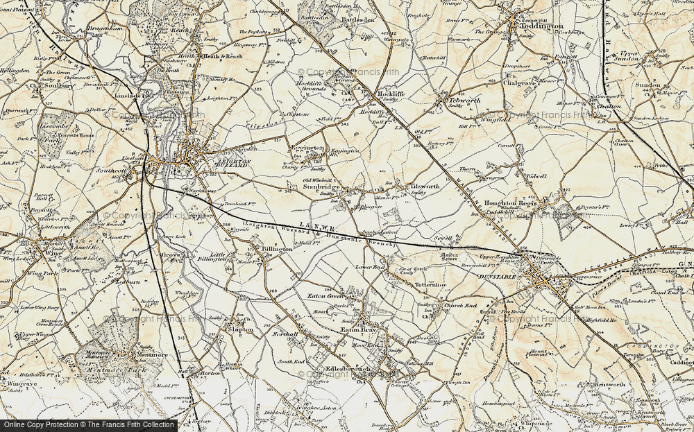 Old Map of Stanbridgeford, 1898-1899 in 1898-1899