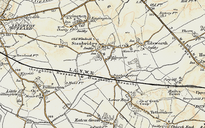 Old map of Stanbridgeford in 1898-1899