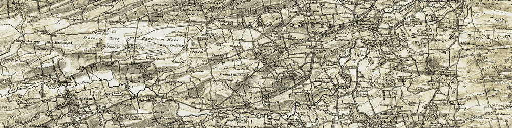 Old map of Whiterigg in 1904-1906