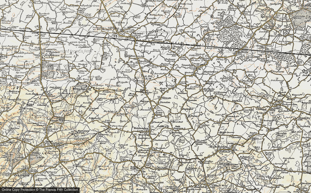Old Map of Standen, 1897-1898 in 1897-1898