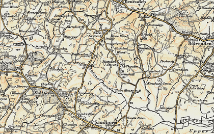 Old map of Standen Street in 1898