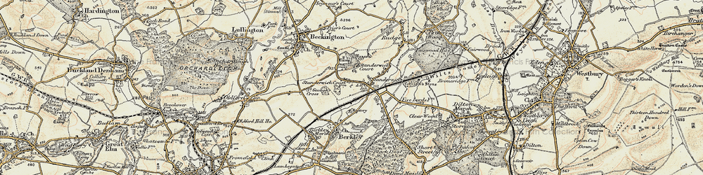 Old map of Standerwick in 1898-1899