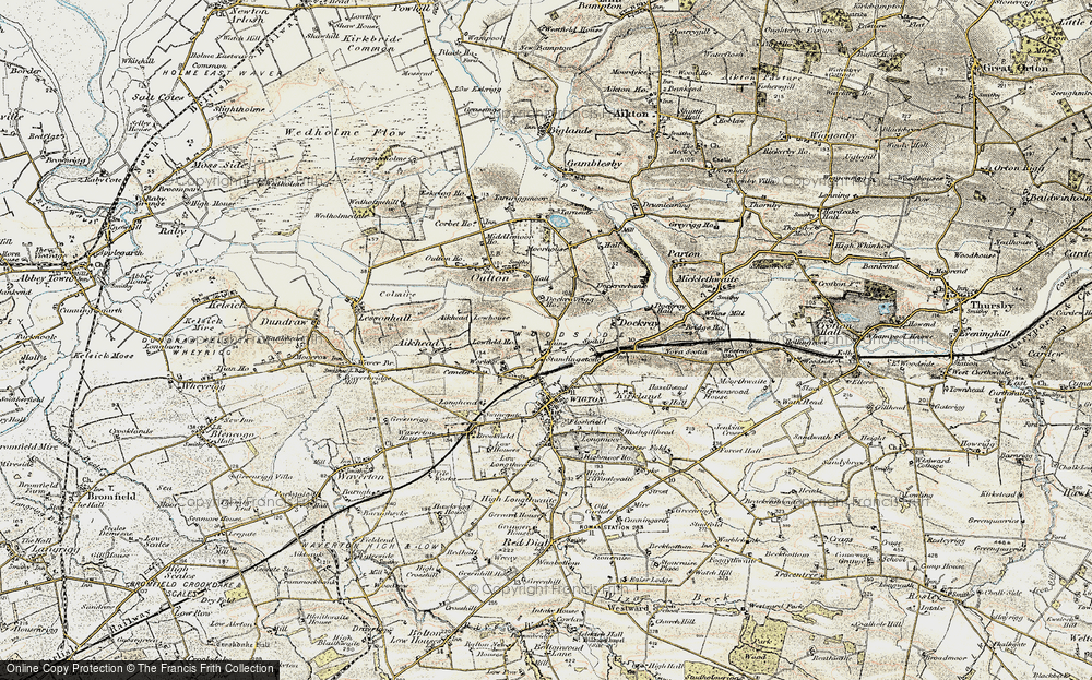 Old Map of Standingstone, 1901-1904 in 1901-1904