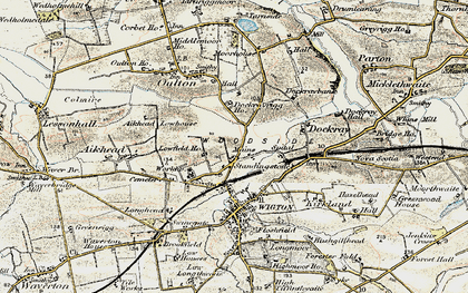 Old map of Standingstone in 1901-1904