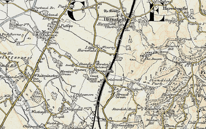 Old map of Standish in 1898-1900