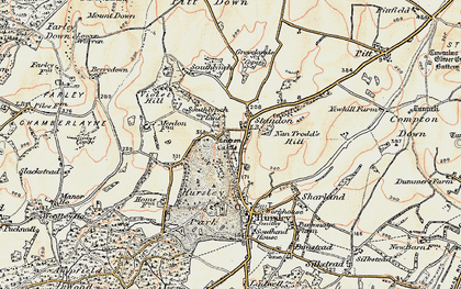 Old map of Standon in 1897-1900