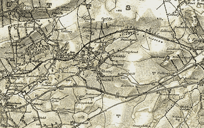 Old map of Stane in 1904-1905