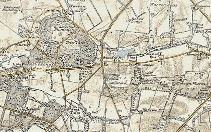 Old map of Widdowshill Plantn in 1901-1902