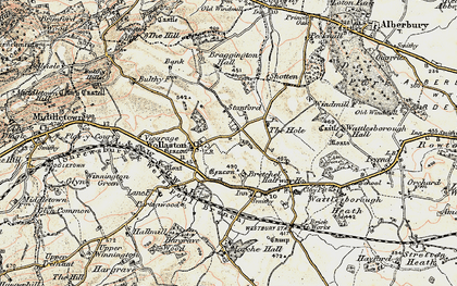 Old map of Stanford in 1902