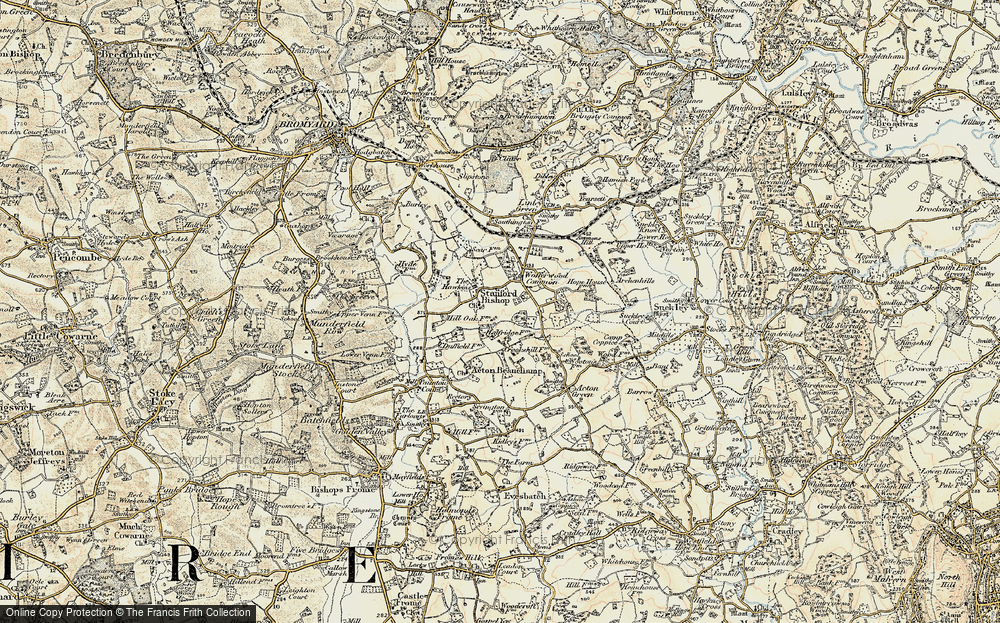 Old Map of Stanford Bishop, 1899-1901 in 1899-1901