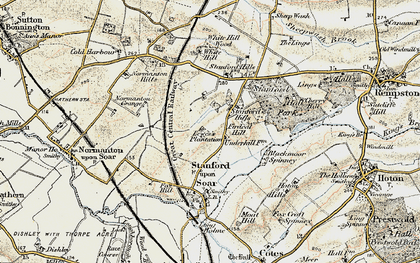 Old map of Stanford Hills in 1902-1903