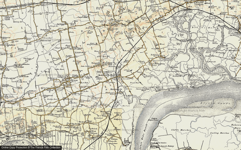 Old Map of Stanford-le-Hope, 1897-1898 in 1897-1898