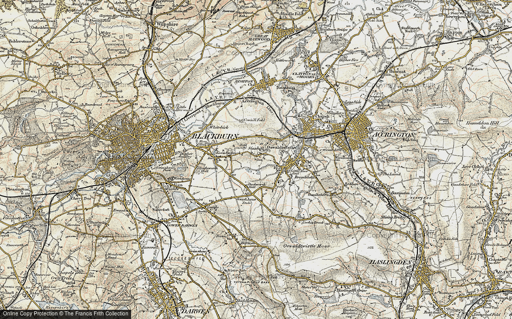 Old Map of Stanhill, 1903 in 1903