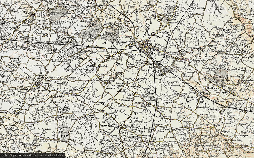 Old Map of Stanhope, 1897-1898 in 1897-1898