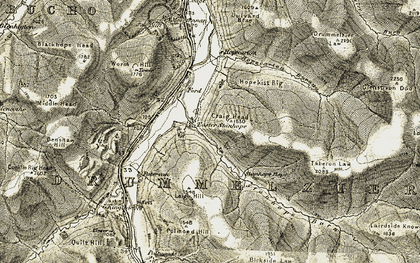 Old map of Worm Hill in 1904