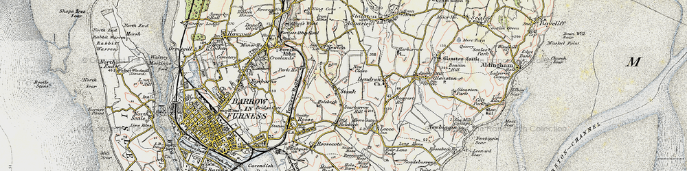 Old map of Stank in 1903-1904