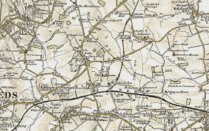 Old map of Stanks in 1903-1904