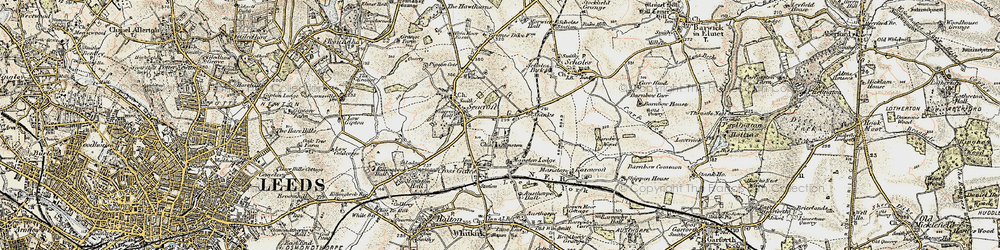 Old map of Stanks in 1903-1904