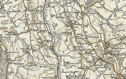 Old map of Severn Valley Country Park in 1901-1902