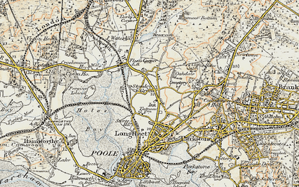 Old map of Stanley Green in 1899-1909