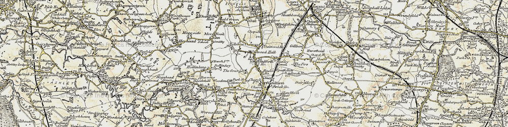 Old map of Stanley Green in 1902-1903